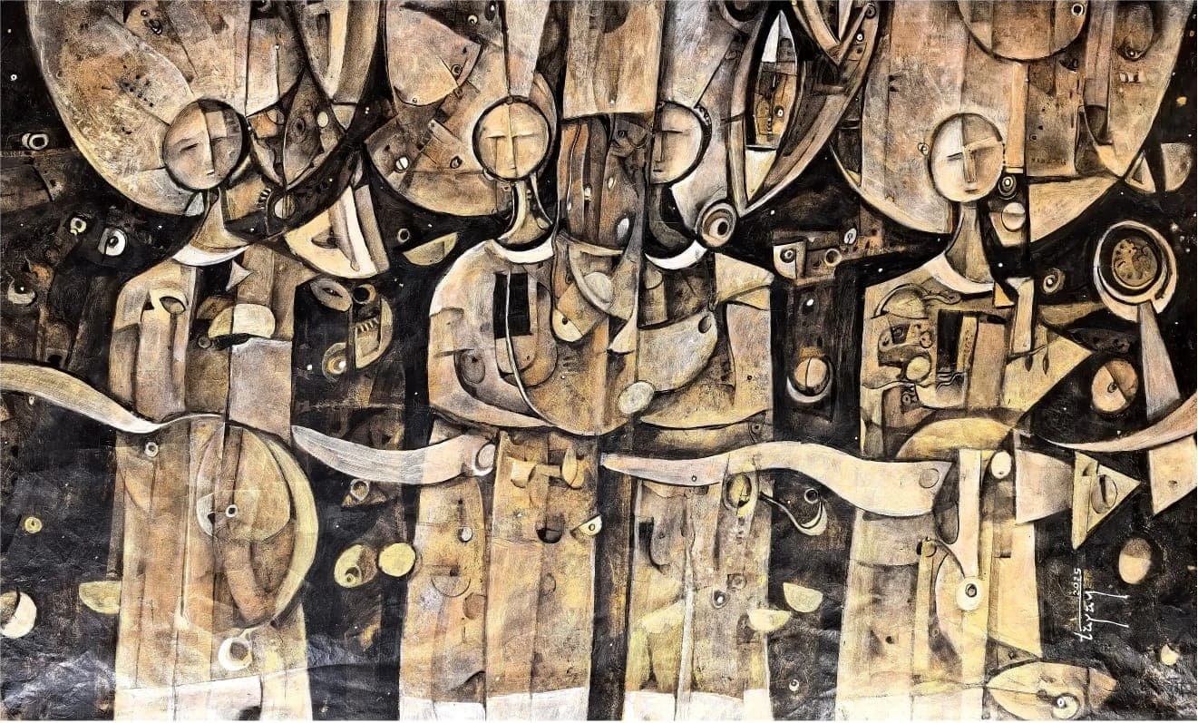Pintura abstracta desde el Istmo: el arte de Tayan & Vera que nace de la raíz zapoteca